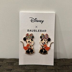 NWT Disney x Baublebar Minnie Earrings